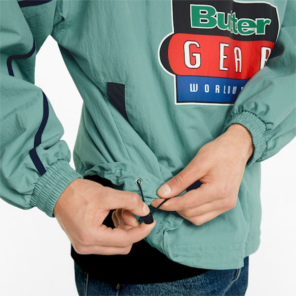 メンズ PUMA x BUTTER GOODS ライトウェイト ポップ プルオーバー, Mineral Blue, extralarge-JPN
