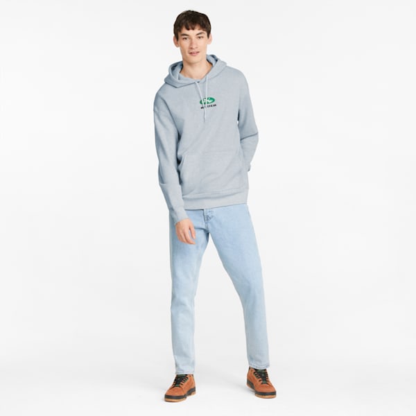 Sudadera con capucha PUMA x BUTTER GOODS para hombre, Light Gray Heather, extralarge