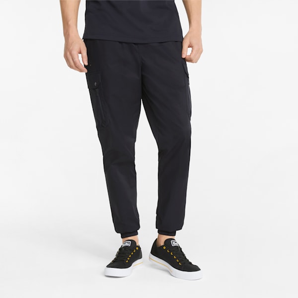 Pants estilo cargo Hombre Porsche Design, Jet Black, extralarge