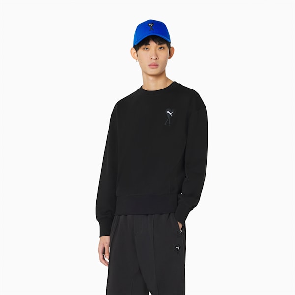 PUMA x AMI Crewneck Sweatshirt, Puma Black, extralarge-GBR
