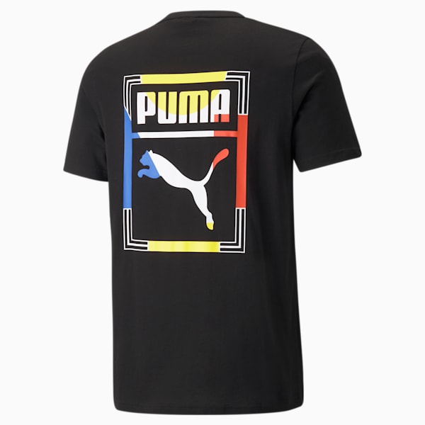 Graphic Tee Box Logo Play, Puma Black-1, extralarge-IND