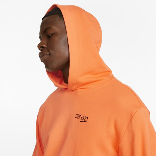 Baseline Men's Basketball Hoodie, Deep Apricot, extralarge