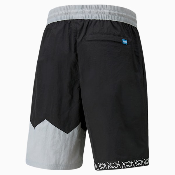 Jaws Woven Men's Basketball Shorts, Puma Black-Harbor Mist