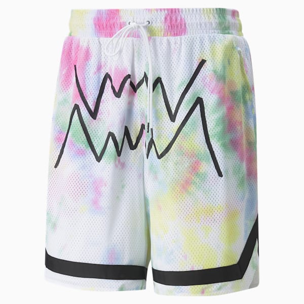 Summer League Men's Basketball Shorts, Yellow Glow, extralarge