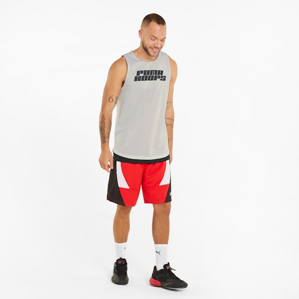 メンズ バスケットボール GIVE AND GO タンクトップ, Puma White-Puma Black, extralarge-JPN