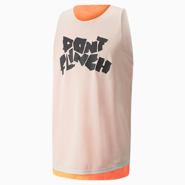 Give and Go Men's Basketball Tank Top, Nimbus Cloud-Neon Citrus, extralarge
