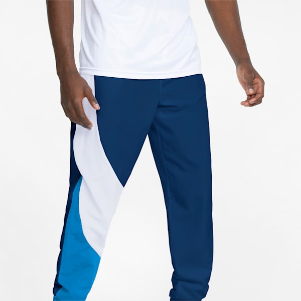 Pantalones de basketball para hombre Clyde, Puma White-Ocean Dive, extralarge