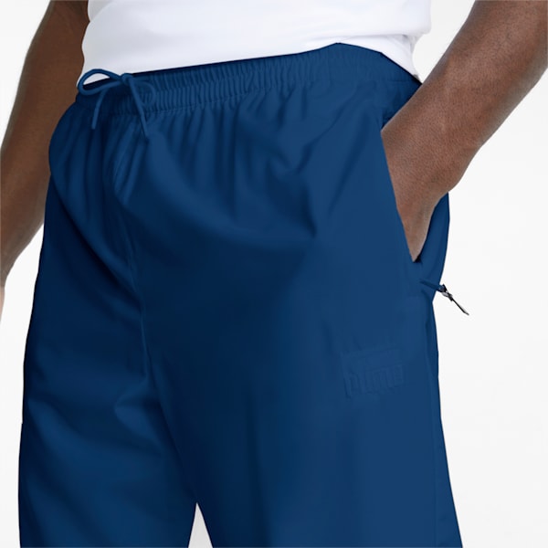 Pantalones de basketball para hombre Clyde, Puma White-Ocean Dive, extralarge