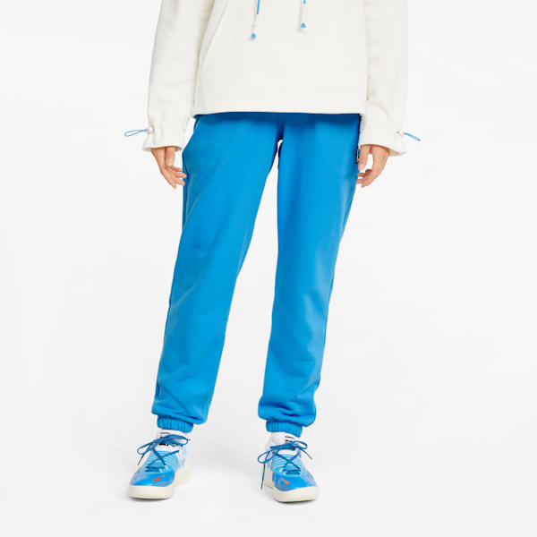 Pantalones deportivos de básquetbol Pivot para mujer, Bleu Azur