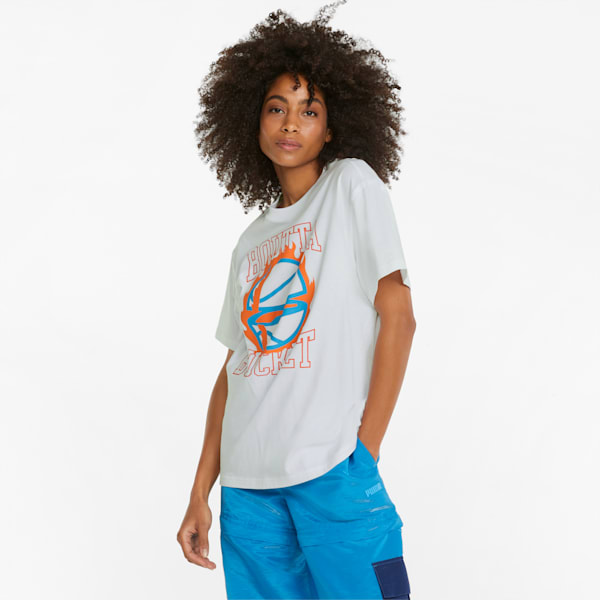 Swish Women's Basketball Tee, Puma White, extralarge