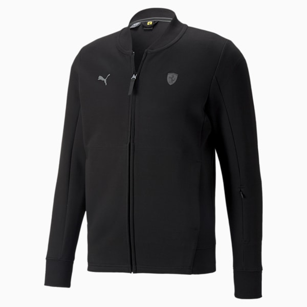 Scuderia Ferrari Style Men's Motorsport Slim Fit Sweat Jacket, Puma Black, extralarge-IND