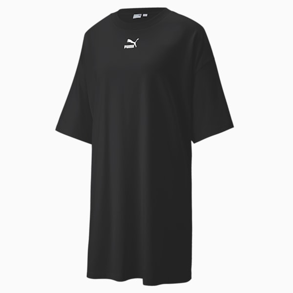 Classics Women's Relaxed Fit T-Shirt Dress, Puma Black, extralarge-IND