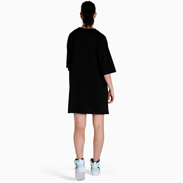 Classics Women's Relaxed Fit T-Shirt Relaxed Fit Dress, Puma Black, extralarge-IND