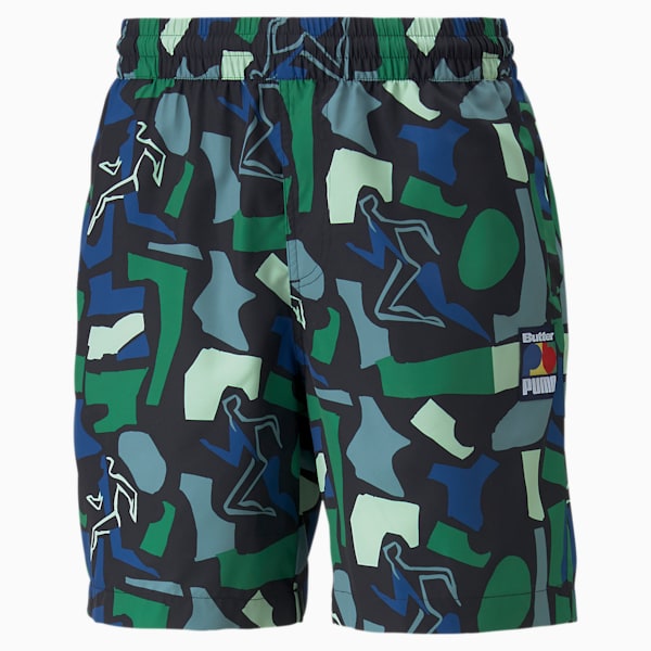 PUMA x BUTTER GOODS Printed Men's Shorts, Mineral Blue, extralarge