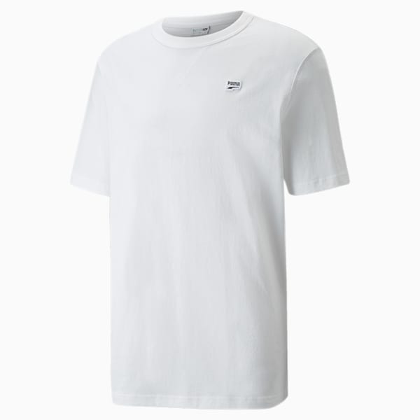 Downtown Men's Relaxed Fit T-Shirt, Puma White, extralarge-AUS