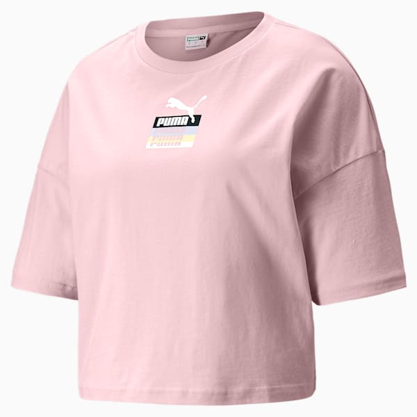 Brand Love Oversized Women's Tee, Chalk Pink, extralarge