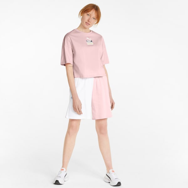 Brand Love Oversized Women's Tee, Chalk Pink, extralarge