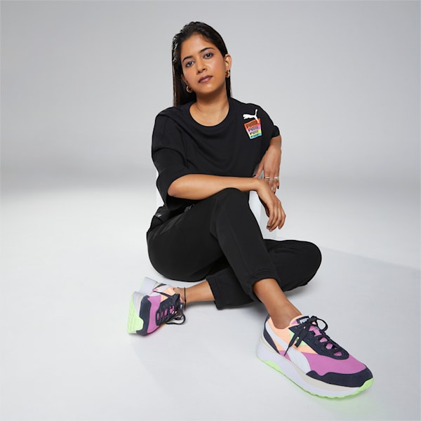 Brand Love Women's Regular Fit Sweatpants, Puma Black, extralarge-IND