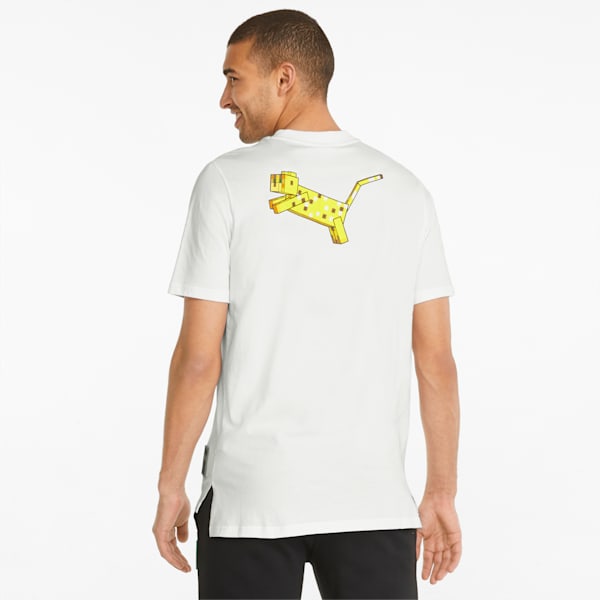 PUMA x MINECRAFT Graphic Men's Tee, Puma White, extralarge