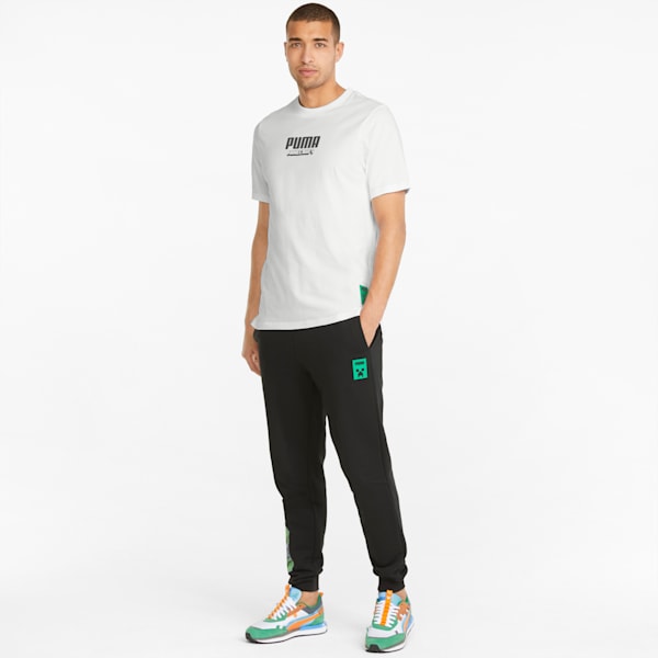 PUMA x MINECRAFT Graphic Men's Tee, Puma White, extralarge