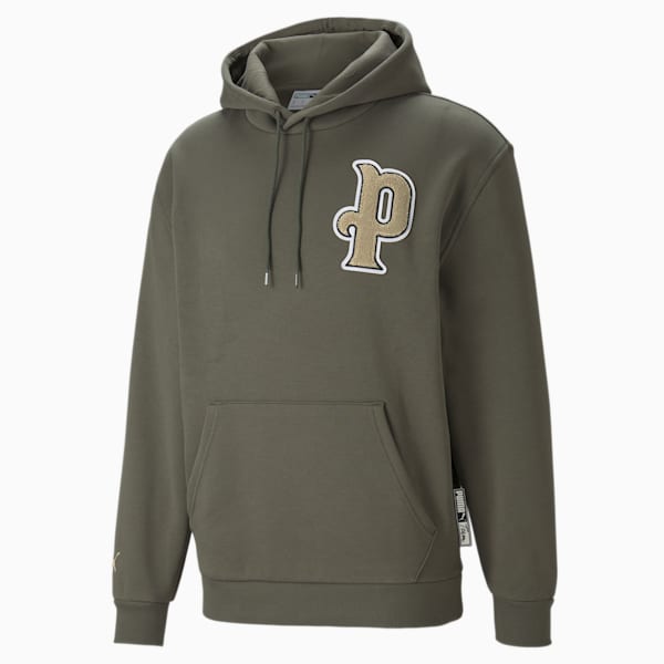 メンズ PUMA TEAM フーディー, Grape Leaf