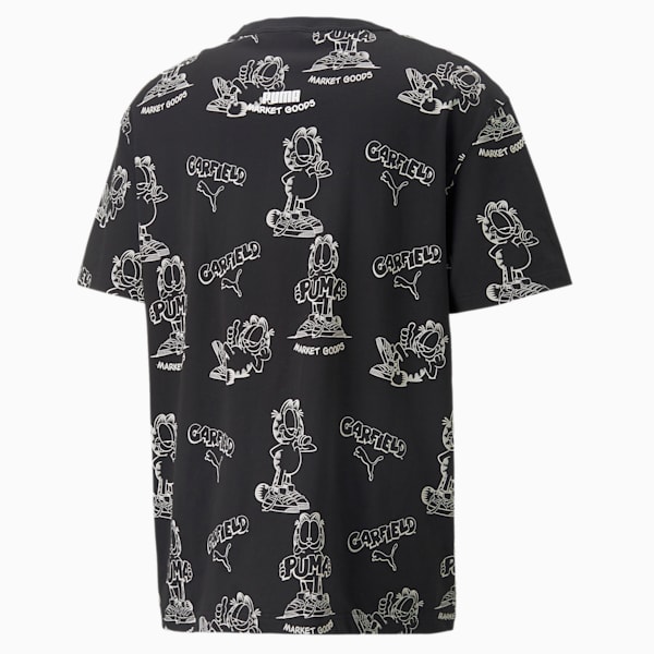 Playera con estampado gráfico para hombre PUMA x GARFIELD, Puma Black, extralarge