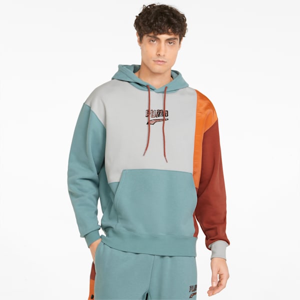 BTL Men's Hoodie, Mineral Blue, extralarge