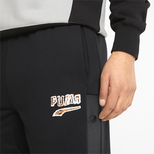 Between The Lines Men's Sweatpants, Puma Black, extralarge