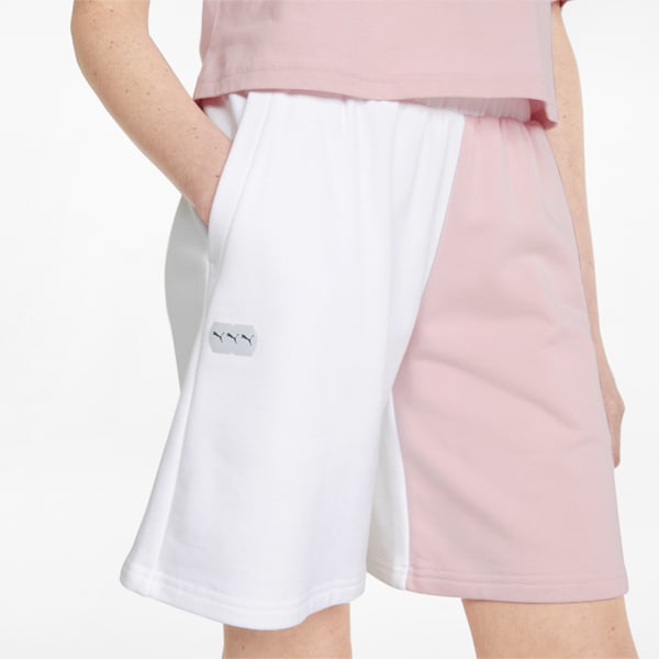 Brand Love High-Waisted Women's Shorts, Puma White, extralarge