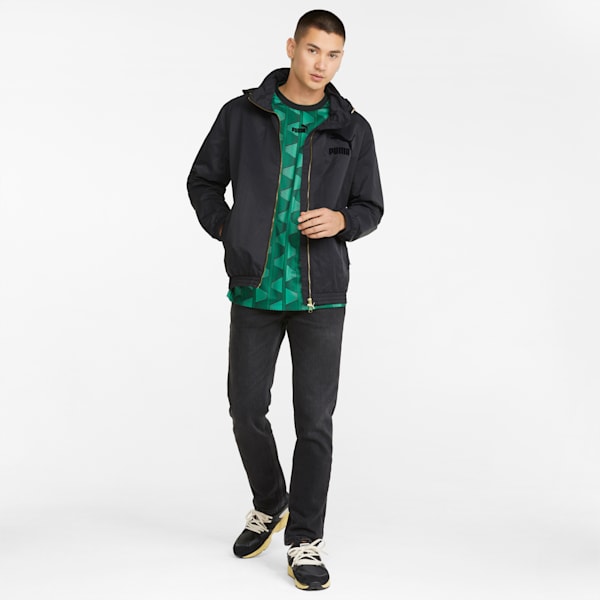 The NeverWorn Men's Coach Jacket, Puma Black, extralarge