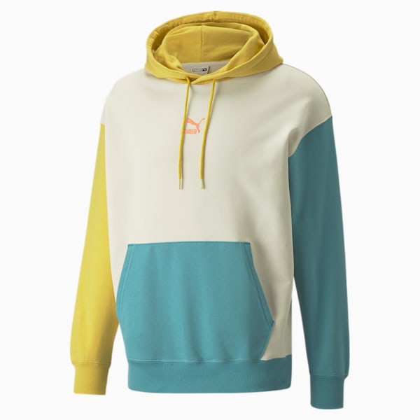 Classics Block Men's Relaxed Fit Hoodie, Pristine, extralarge-IND