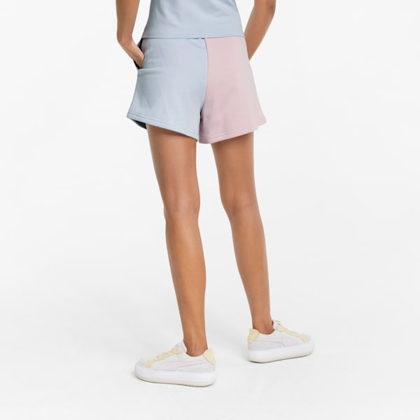 Shorts Mujer Classics Block High, Arctic Ice-Chalk Pink, extralarge