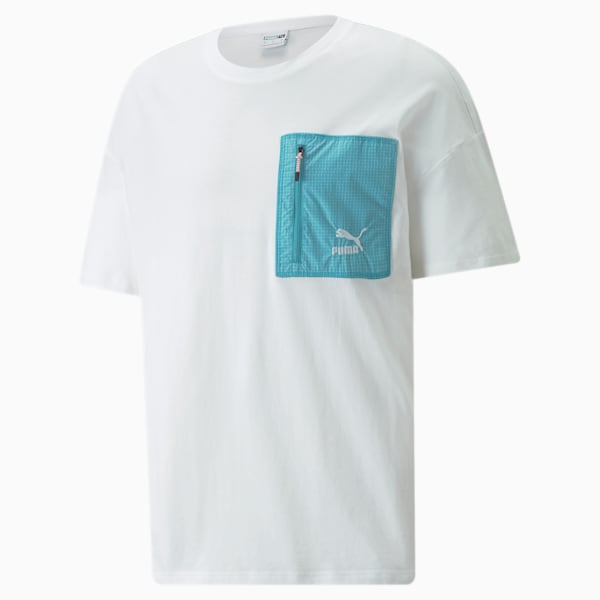 Hill Camp Pocket Men's Tee, Puma White, extralarge