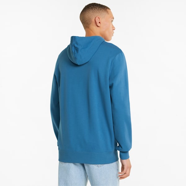 Classics Logo Men's Hoodie, Vallarta Blue-GO FOR, extralarge