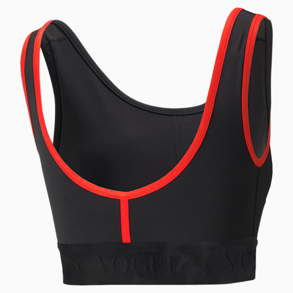 PUMA x VOGUE Women's Sports Bra, Puma Black, extralarge