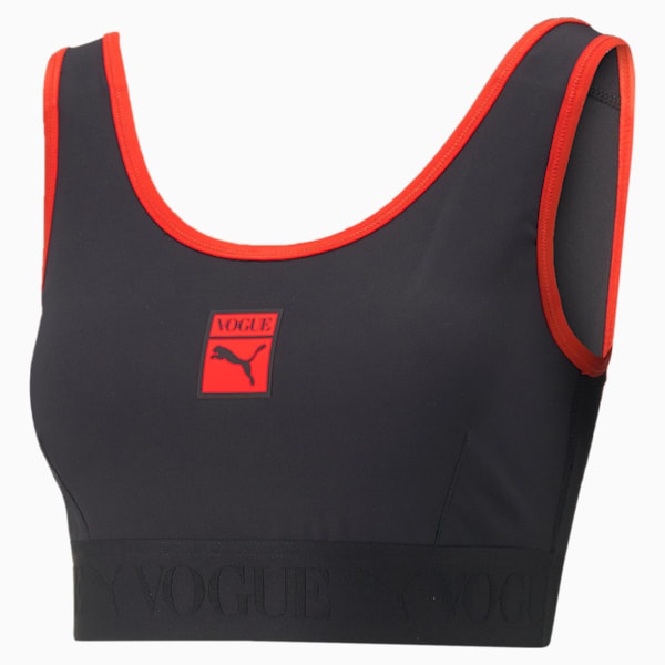 PUMA x VOGUE Women's Sports Bra, Puma Black, extralarge