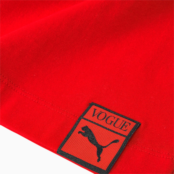 PUMA x VOGUE Women's Graphic Tee, Fiery Red, extralarge