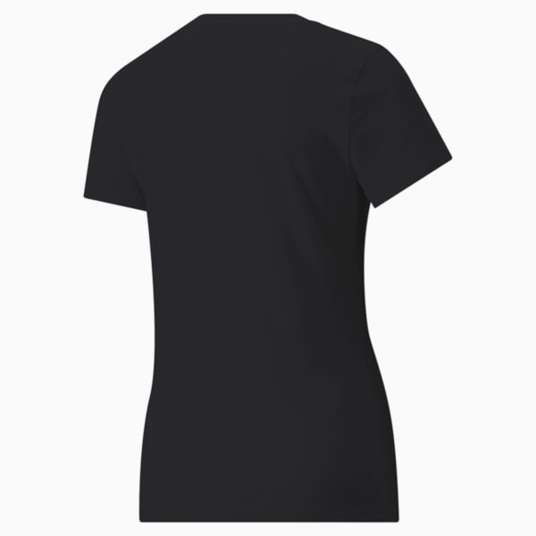 Classics Logo Women's T-shirt, Puma Black-Rose Gold