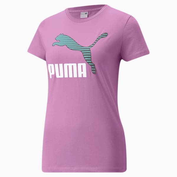 Playera con logotipo para mujer Classics Interest, Opera Mauve-SWXP, extralarge