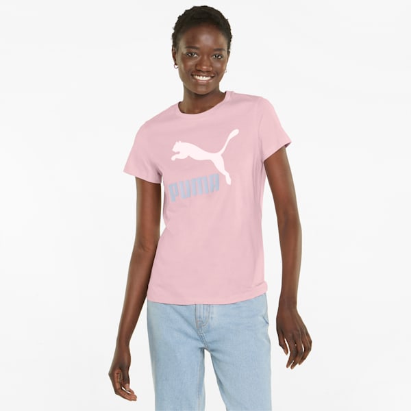 Classics Logo Interest Women's Tee, Chalk Pink, extralarge