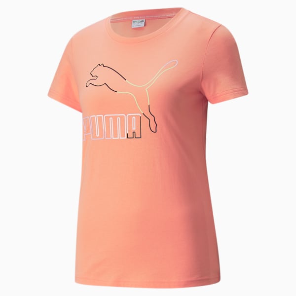 MIS Graphic Women's  T-Shirt, Peach Pink, extralarge-IND