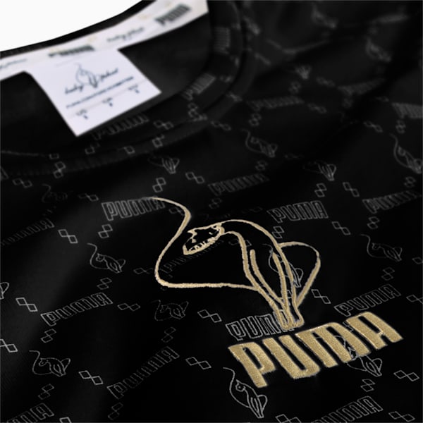 Camiseta larga ajustada PUMA x BABY PHAT Fierce , Algodón-Negro-AOP