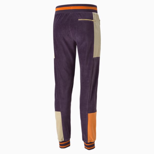 Pantalones deportivos de velour Tye para hombre, Sweet Grape, extralarge