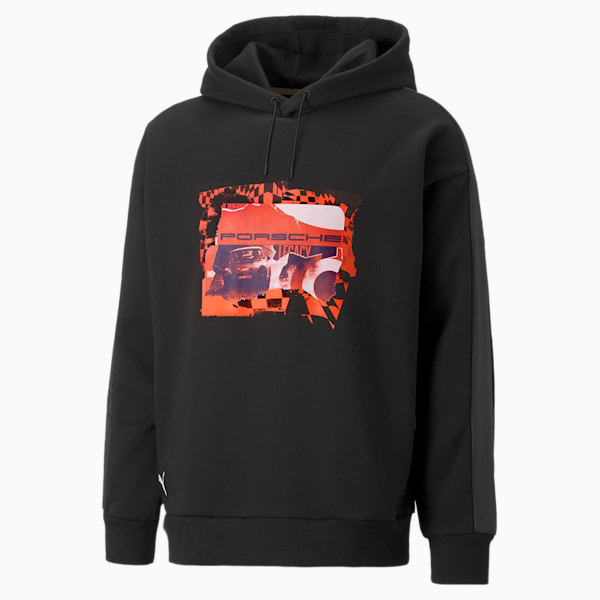Porsche Legacy Statement Men's Hoodie, Puma Black, extralarge-IND
