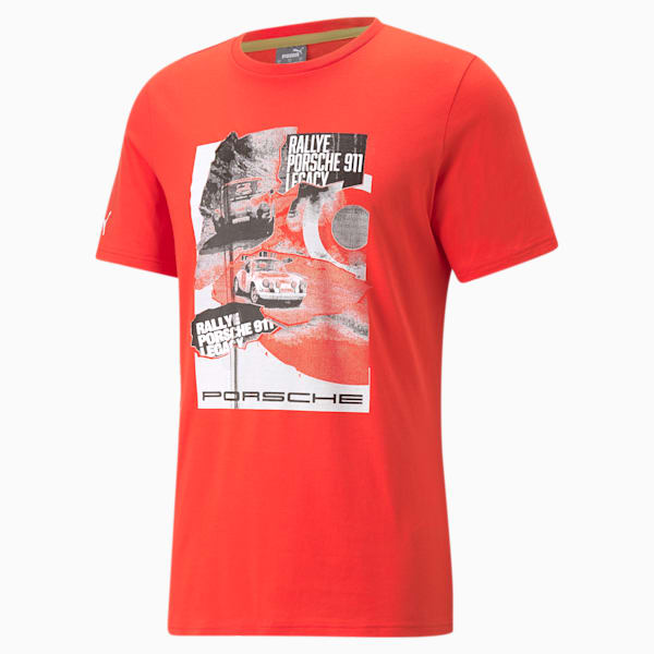 Porsche Legacy Statement Men's T-shirt, Nrgy Red