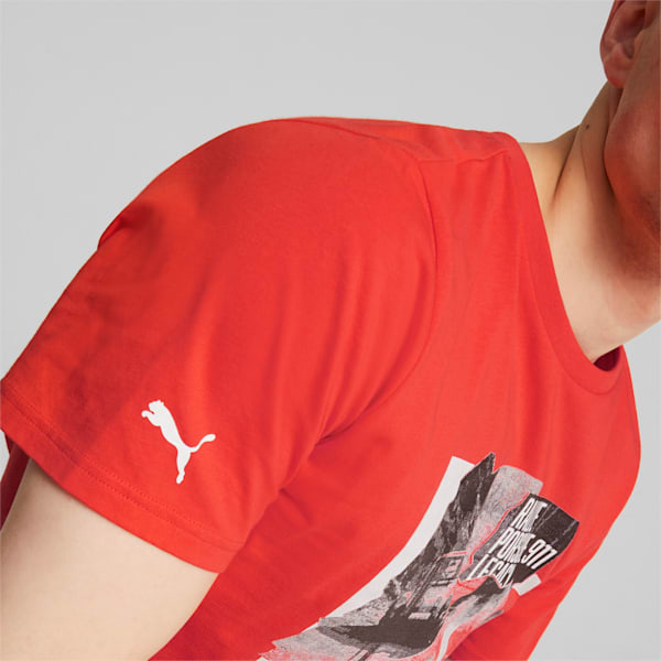 Porsche Legacy Statement Men's Regular Fit T-shirt, Nrgy Red, extralarge-IND