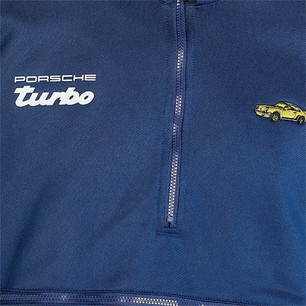 Porsche Legacy Men's Regular Fit Sweat Jacket, Blazing Blue, extralarge-IND