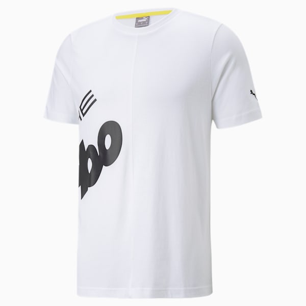 Porsche Legacy Logo Men's Tee, Puma White, extralarge