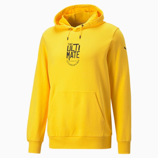 Porsche Legacy Graphic Motorsport Men's Regular Fit Hoodie, Lemon Chrome, extralarge-IND