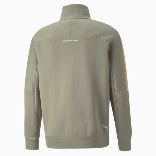 Porsche Legacy T7 Men's Sweat Jacket, Pebble Gray, extralarge